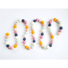 XL Pastel Felt Ball Garland S1053 - Pretty Day