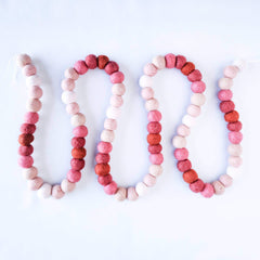 XL Pink Ombre Felt Ball Garland S0167 - Pretty Day